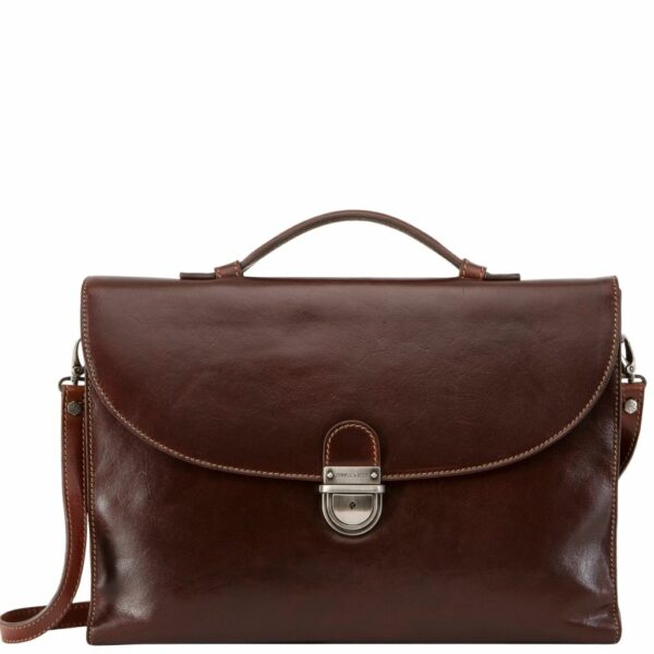 Jekyll and Hide Oxford Leather Slim Briefcase - Luggage Warehouse