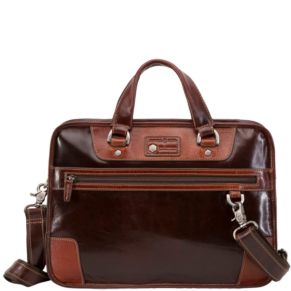 Jekyll & Hide Oxford Leather Medium Briefcase - Luggage Warehouse