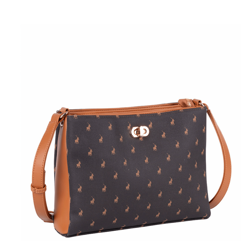 Polo_New_Iconic_POS43222_Multicompartment_sling_Brown_front3qrtr_primary