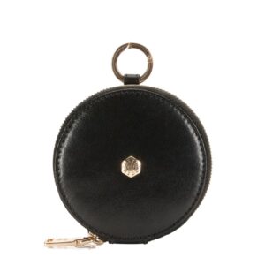 Jekyll_and_Hide_4327_LEather Zulu_round_purse_black_front