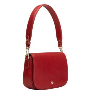 Jekyll_and_Hide_6423_Paris_Leather_Saddle_handbag_red_front3qrtr