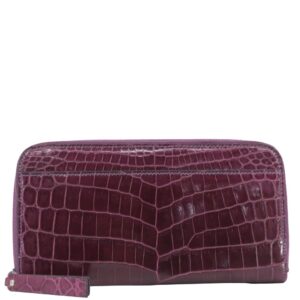 Zambezi_Grace_Crocodile_Belly_leather_zip-around_Purse_A7352GCBY_Violet_rear