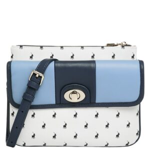 Polo_Casablanca_Double_Pocket_Sling_crossbody_handbag_blue_front