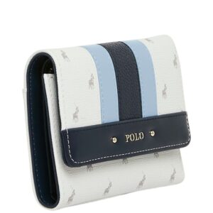 Polo_Kensington_Compact_trifold_purse_blue_front3qrtr