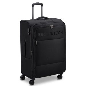 Desley_Safetech_soft-side_spinner_Black_76cm_Large_front3qrtr