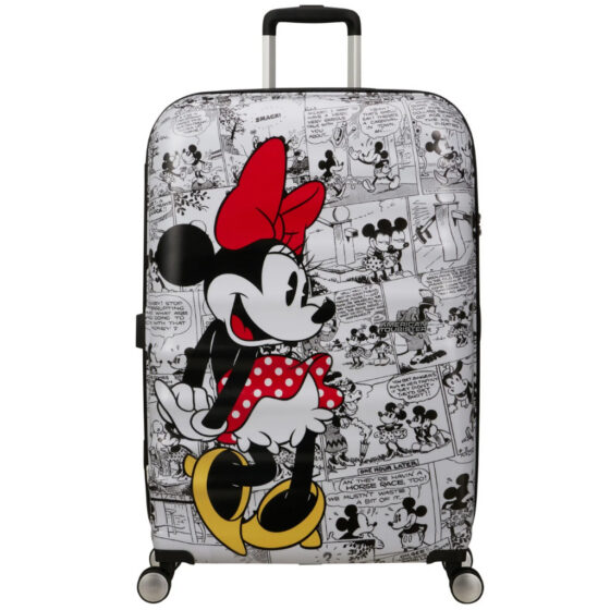 American Tourister Disney Wavebreaker NEW Minnie Comics White 77cm front jpg
