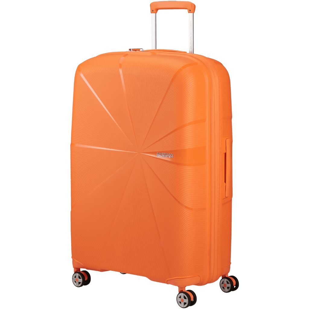 American Tourister Md5 Starvibe Spinner Papaya Smoothie Orange 77 Front3qrtr