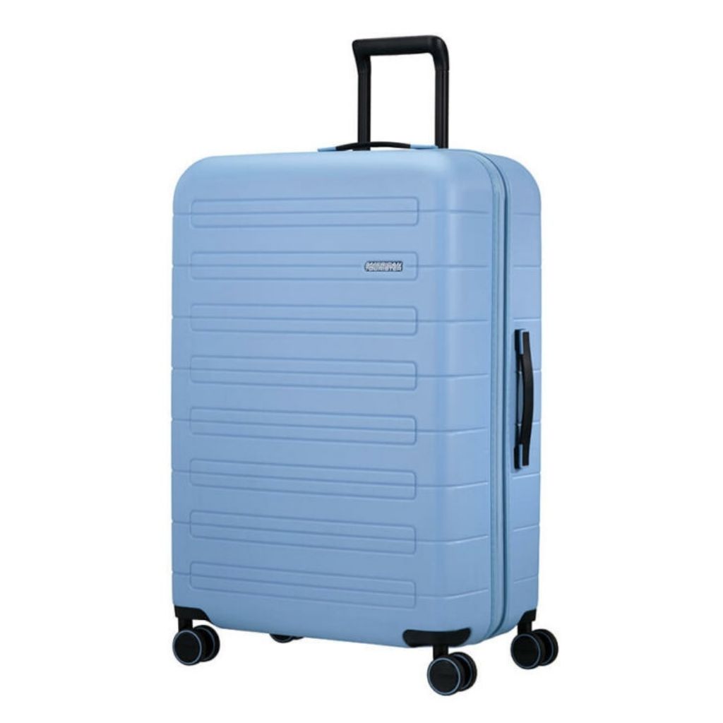 American Tourister Novastream MC7 Spinner Pastel Blue 77 front3qrtr jpg