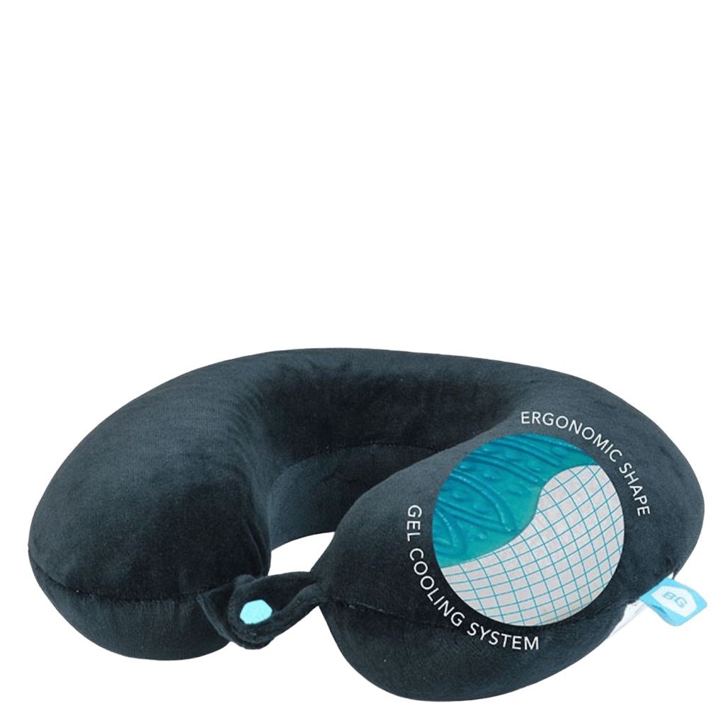 BG Berlin Ergo Cooling Neck Pillow black front3qrtr primarytransp