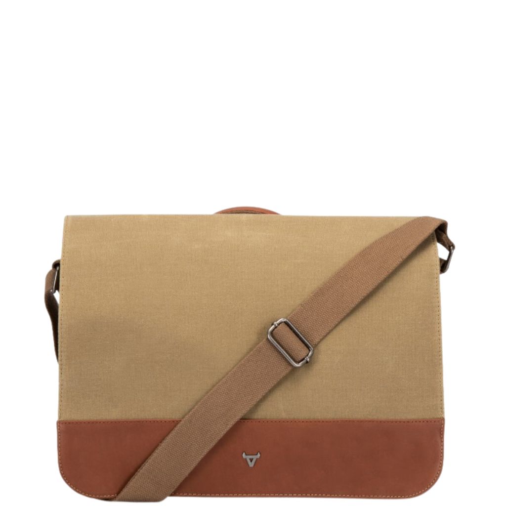 Bando Duvall 4124 Messenger Canvas Brown Front