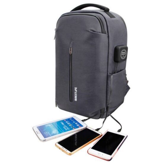 BestLife OdenX 3557 Microbial Backpack Black USB jpg
