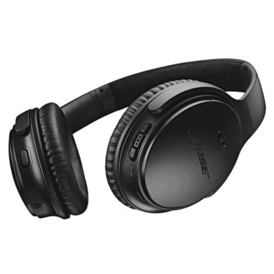Bose QC35 Headphones Black angles png