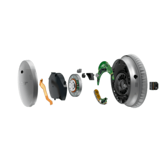 Bose QC35 Headphones Black exploded png