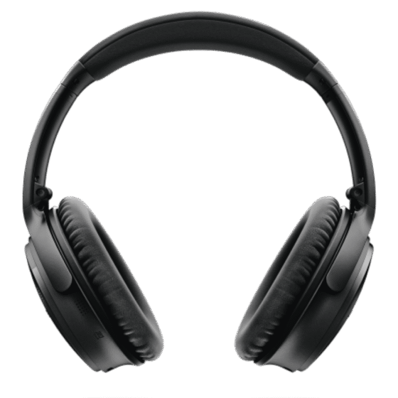 Bose QC35 Headphones Black front png