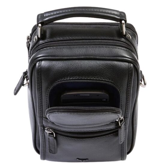Brando 3350 Armstrong Black Gents Bag Top Handle Top Open jpg