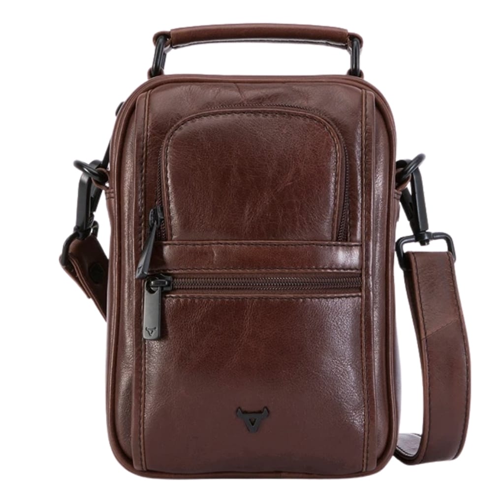 Brando 3350 Winchester Brown Gents Bag Front jpg
