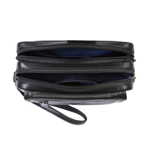 Brando 3352 Armstrong Black Gents Bag Strap Top Open jpg