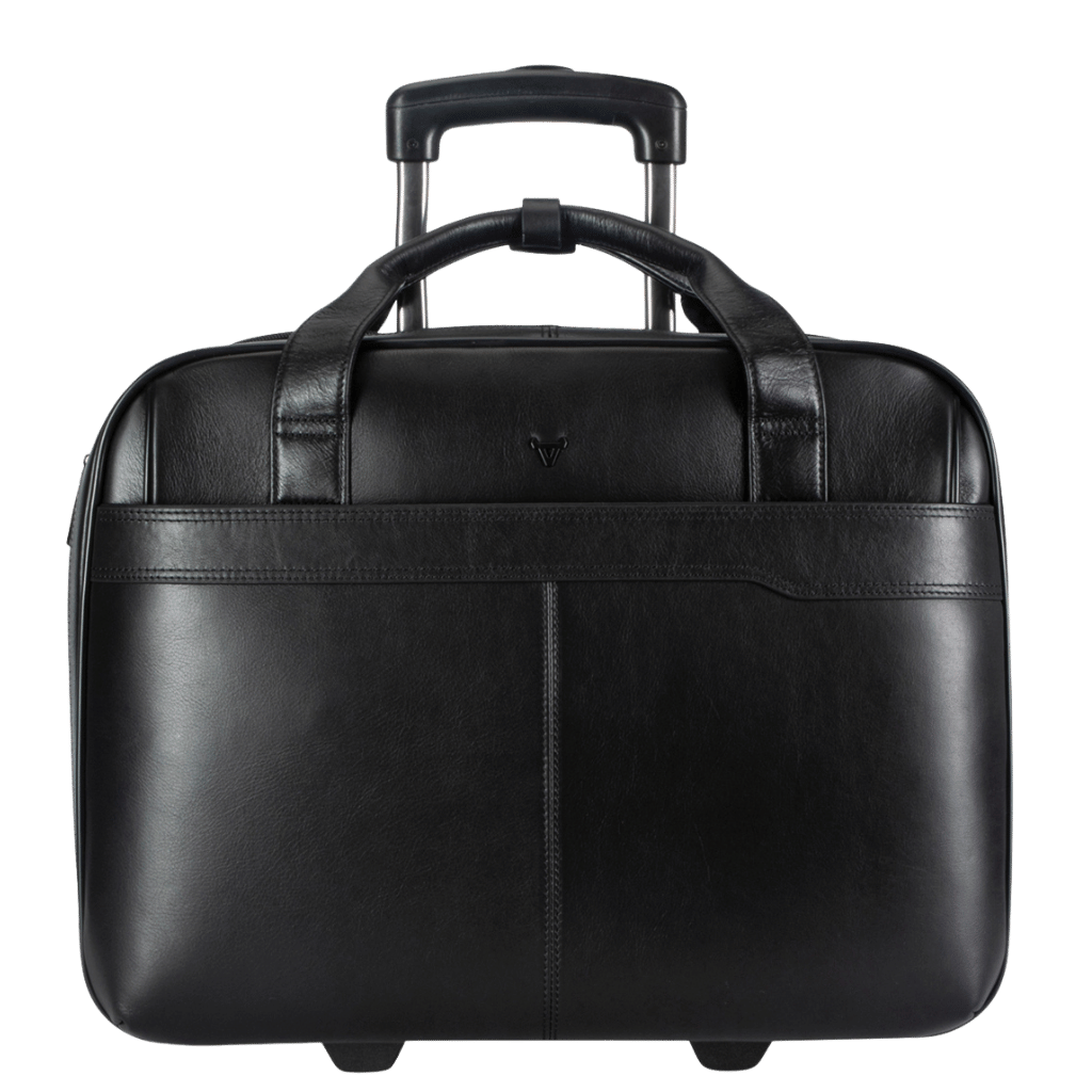 Brando Armstrong 3189 Leather Mobile Office trolley black front png