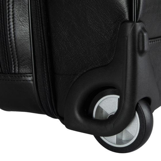 Brando Armstrong 3189 Leather Mobile Office trolley black wheel png