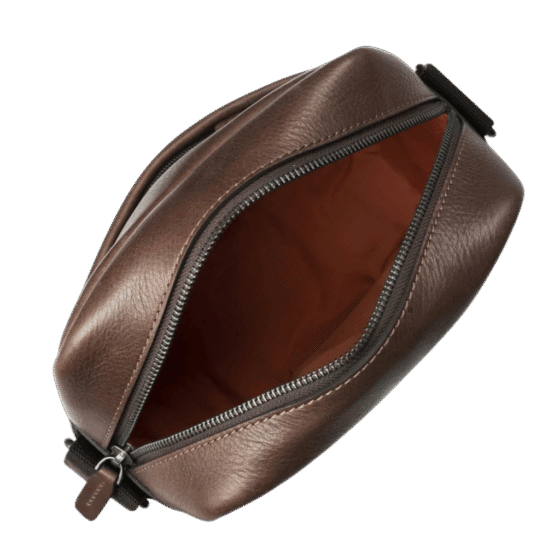 Brando Brosnan 2276 leather crossbody brown interior png