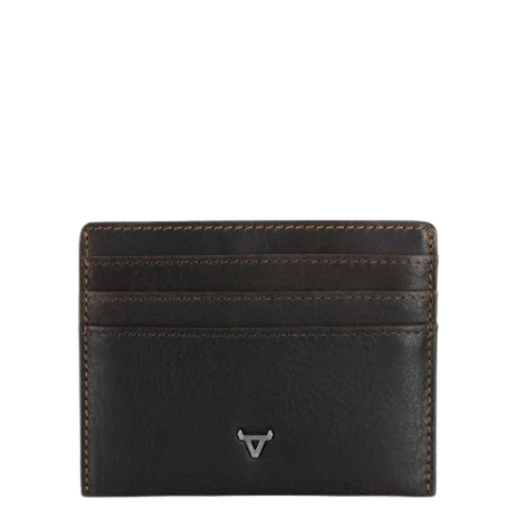 Brando Eastwood Slim card holder leather 6016 brown front jpg