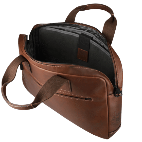 Brando James 1007 Leather 15 inch laptop briefcase brown top png