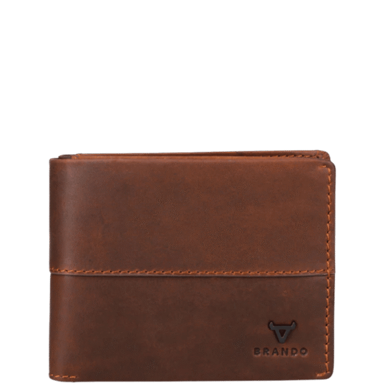 Brando James 2001 Leather wallet brown front png