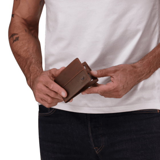 Brando James 2001 Leather wallet brown lifestyle png