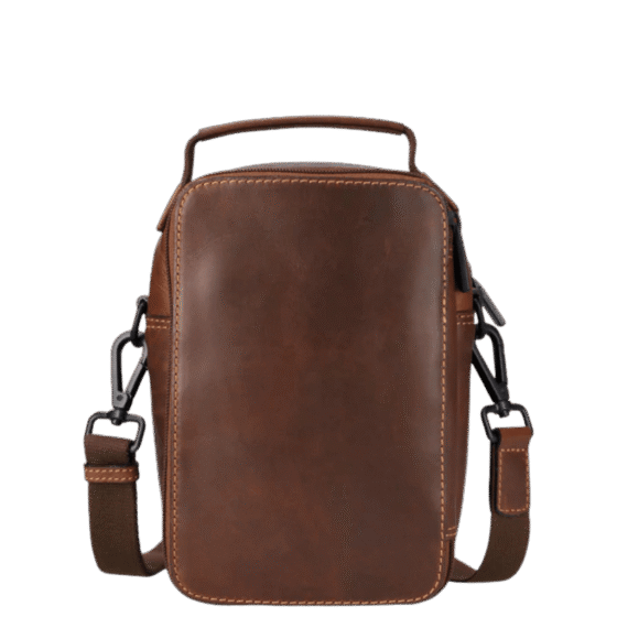 Brando James 3353 Leather crossbody brown rear png