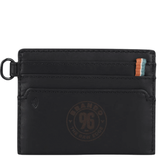 Brando James 3353 Leather slim card allet black rear png