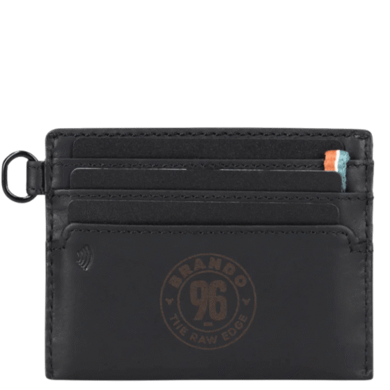 Brando James 3353 Leather slim card allet black rear2 png