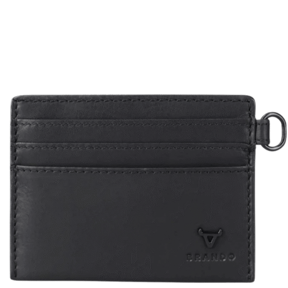 Brando James 3353 Leather slim card allet blackfront png