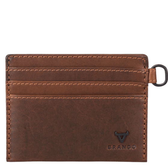 Brando James 3353 Leather slim card allet brown front png
