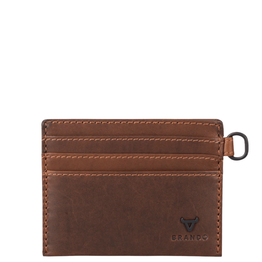 Brando James 3353 Leather slim card allet brown front primary png