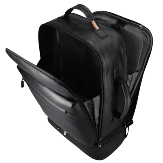 Brando James 3418 Milti compartment laptop backpack black interior1 png