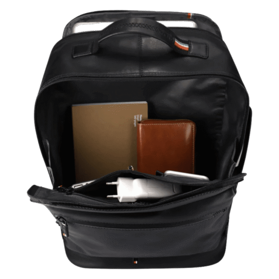 Brando James 3418 Milti compartment laptop backpack black interior2 png
