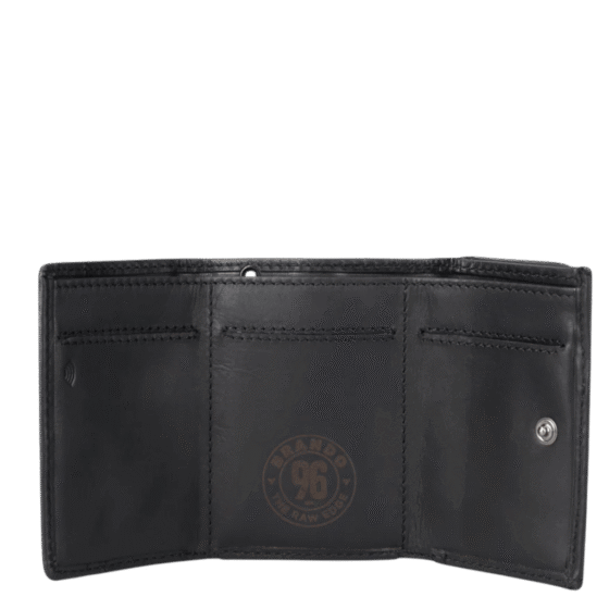 Brando James Leather TRifold Wallet 6667 black interior2 png