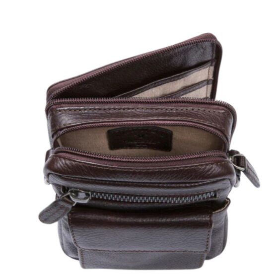 Brando Kudu Leather 2275 Gents Organiser brown interior1 jpg
