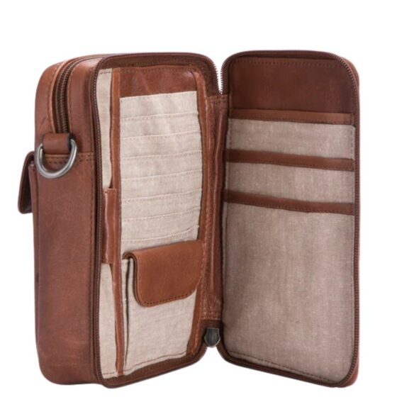 Brando Kudu Leather 2275 Gents Organiser copper interior1 jpg