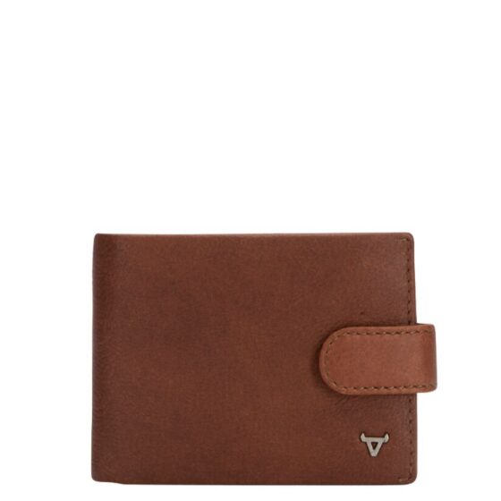 Brando Kudu Leather Wallet With Tab 7333 Copper Brown Front