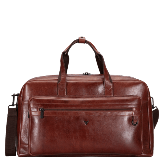 Brando Winchester 3185 Leather Duffle brown front png