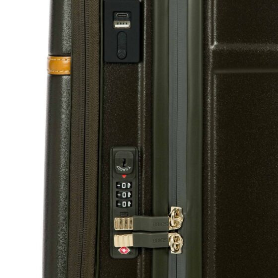 Brics Bellagio 55cm Carry On Organiser Bbg28312 Black Lock Usb