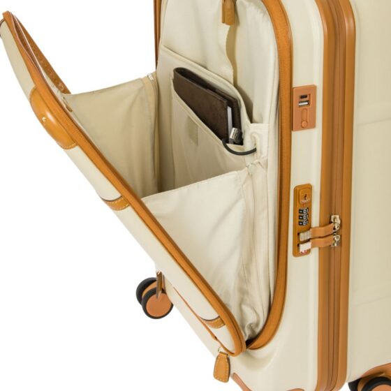 Brics Bellagio 55cm Carry On Organiser Bbg28312 Cream Laptop