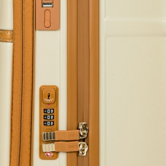Brics Bellagio 55cm Carry On Organiser Bbg28312 Cream Lock Usb