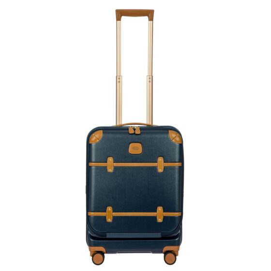 Brics Bellagio 55cm Carry On Front Organiser Pocket Blue Front
