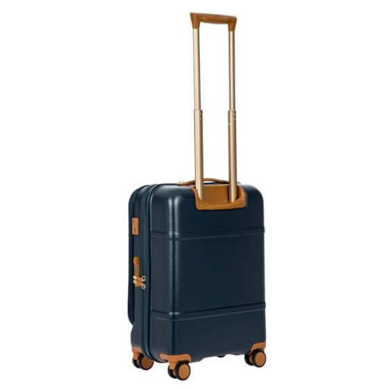 Brics Bellagio 55cm Carry On Front Organiser Pocket Blue Rear3qrtr