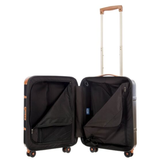 Brics Bellagio Spinner Luggage BGB28301 55cm black interior1 jpg