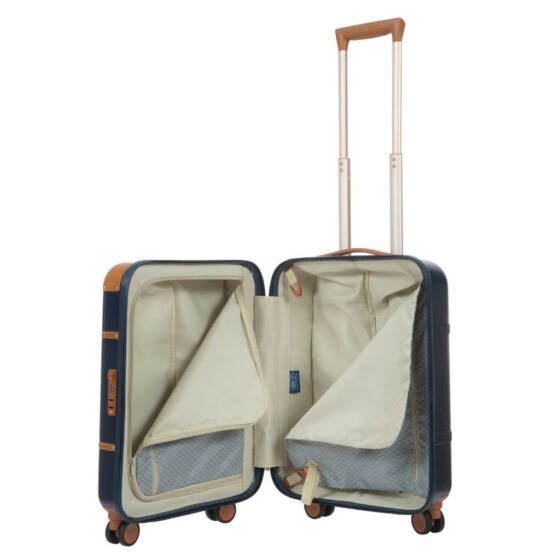 Brics Bellagio Spinner Luggage BGB28301 55cm blue interior2 jpg