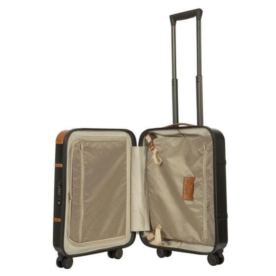 Brics Bellagio Spinner Luggage BGB28301 55cm olive interior1 jpg