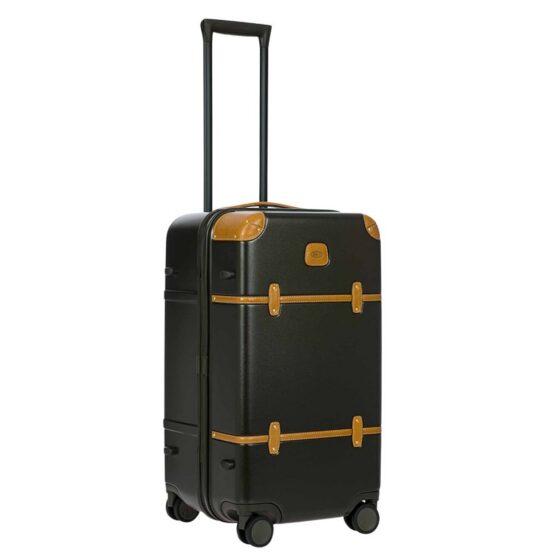 Brics Bellagio Trunk spinner Luggage 28314 65cm olive front3qrtr jpg